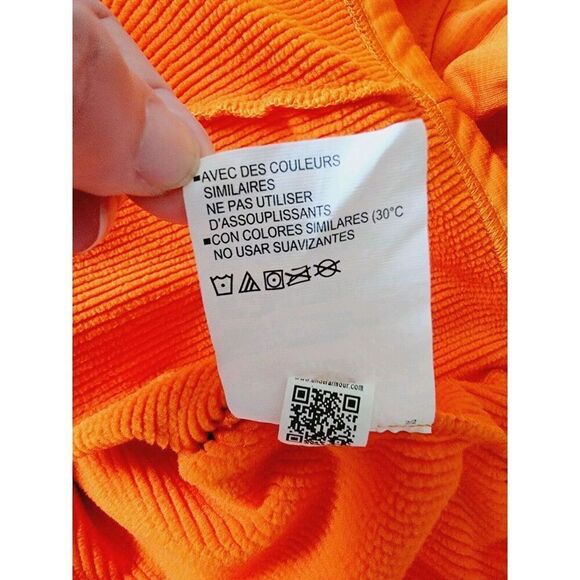 Under Armour XL Cold Gear Infrared Fleece 1/4 Zip Men's Orange Sweatshirt - Picture 10 of 10